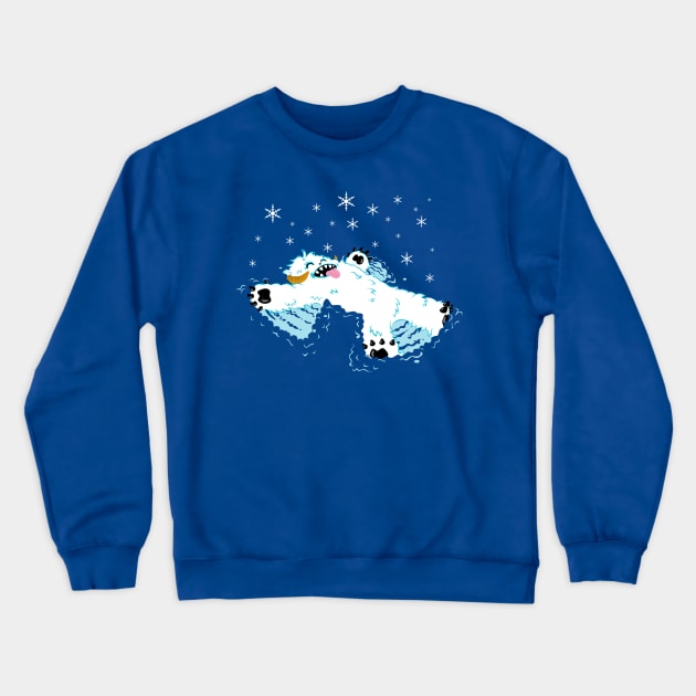 Wampa snow angel Crewneck Sweatshirt by fromthemindof